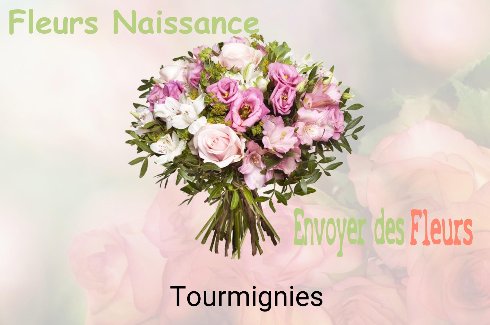 Bouquet de fleurs de naissance livré à Tourmignies